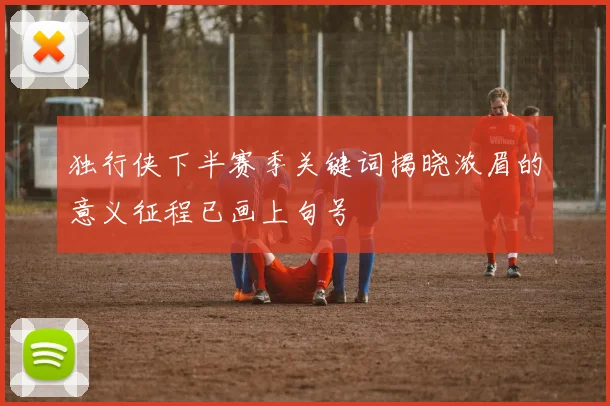 独行侠下半赛季关键词揭晓浓眉的意义征程已画上句号